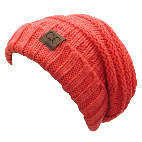 CC-100 SLOUCHY BEANIE CORAL