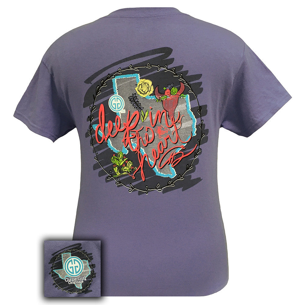 Deep in the Heart Violet Short Sleeve