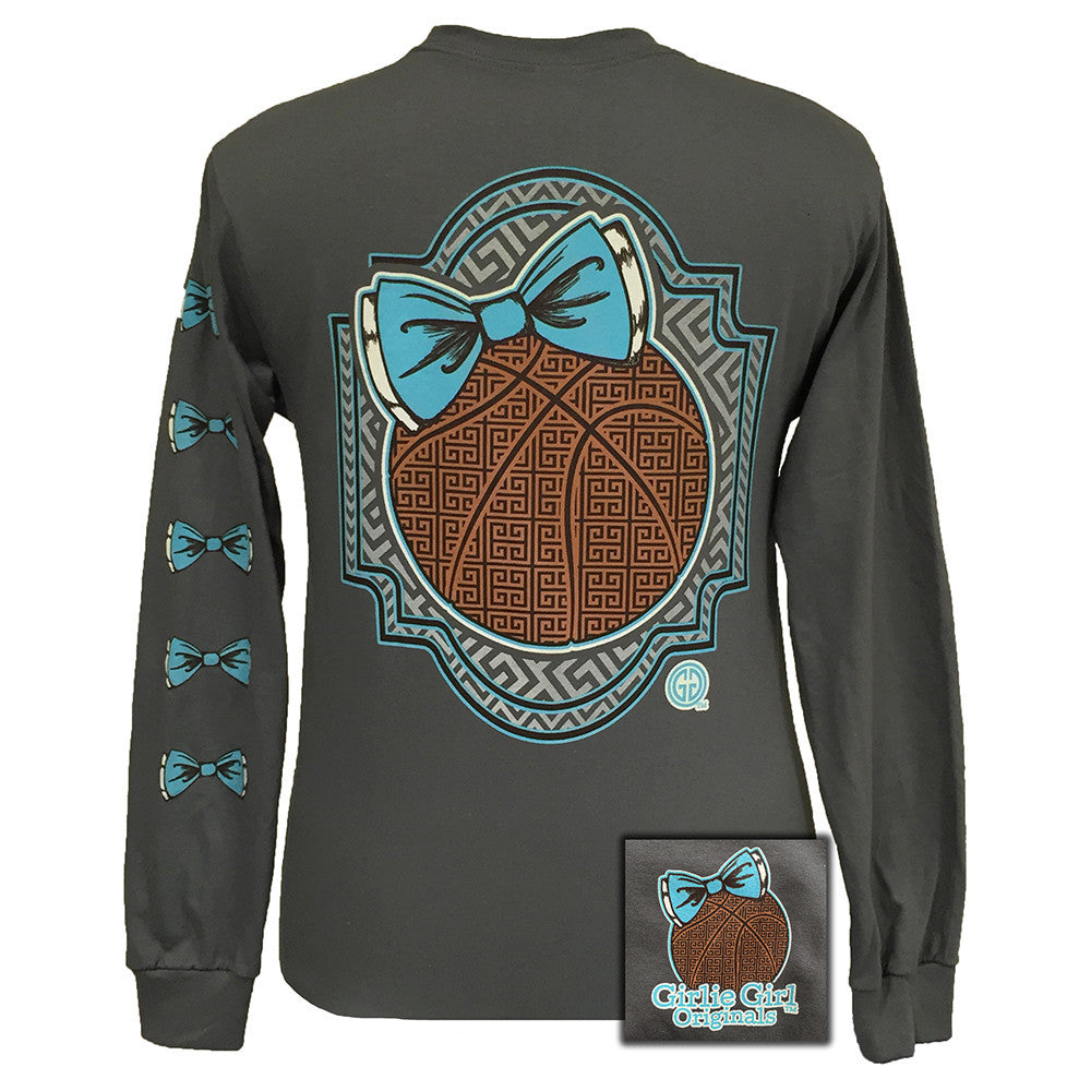 Preppy Basketball Charcoal Long Sleeve