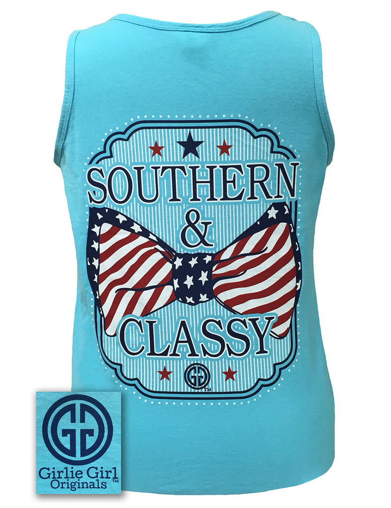 Southern and Classy Lagoon Blue Comfort Color Tank