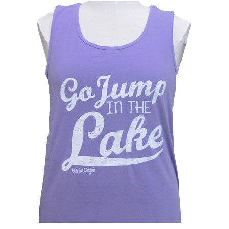 Go Jump In the Lake Tank Violet (Comfort Color Tank)