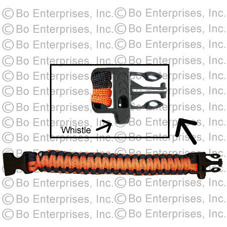 Navy and Orange Survivor Bracelet