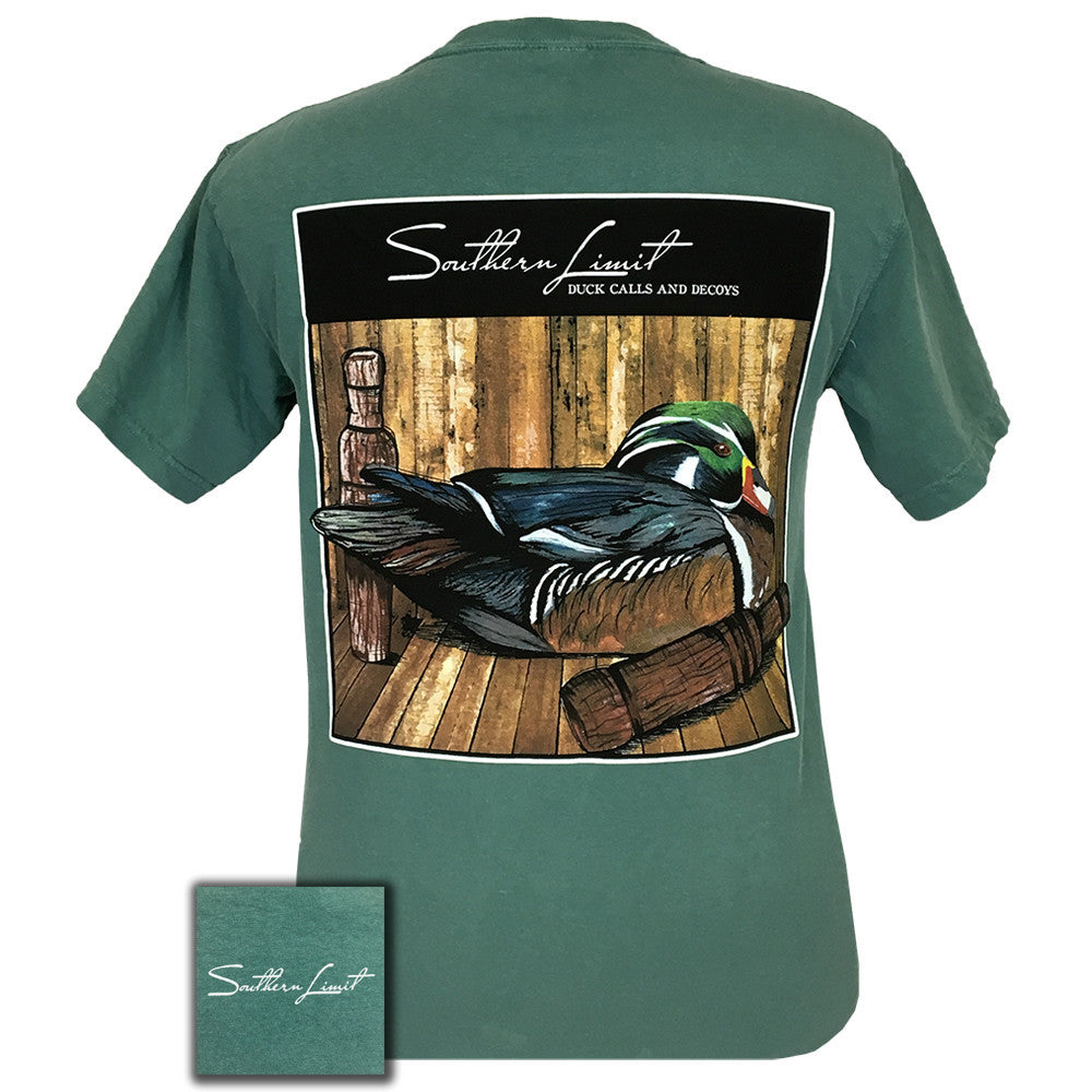 Southern Limit Duck and Decoys Light Green Comfort Color