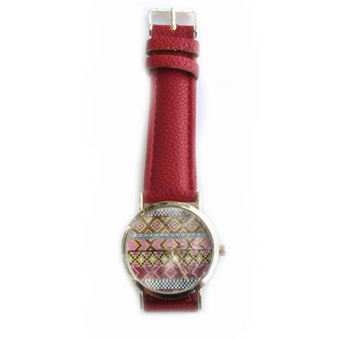 Aztec Watch Red