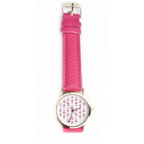 Cross Watch 1 Hot Pink