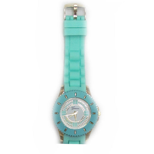 Jelly Watch Large Face Mint Green