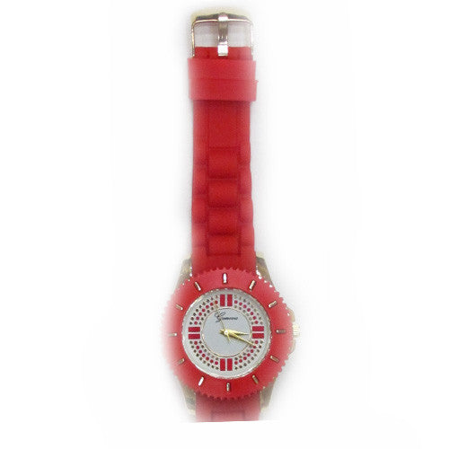 Jelly Watch Large Face Red