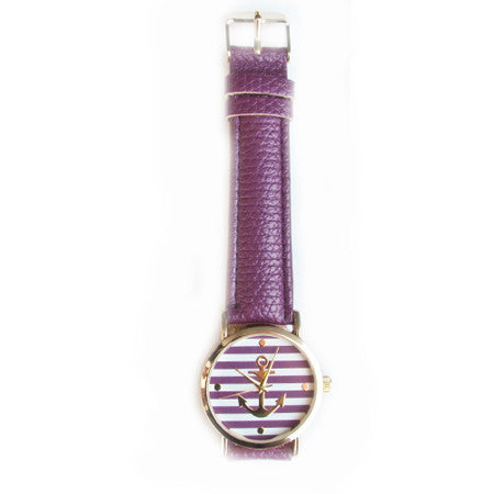 Anchor 1 Watch Dark Purple