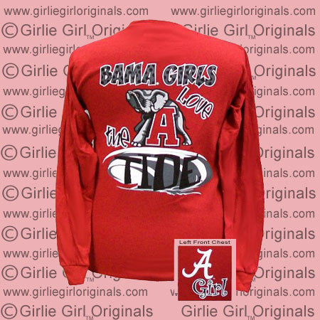 Alabama T-Shirt: Bama Girls (Long Sleeve)