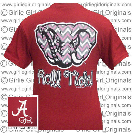 Alabama T-Shirt: Alabama Logo Chevron (Short Sleeve)
