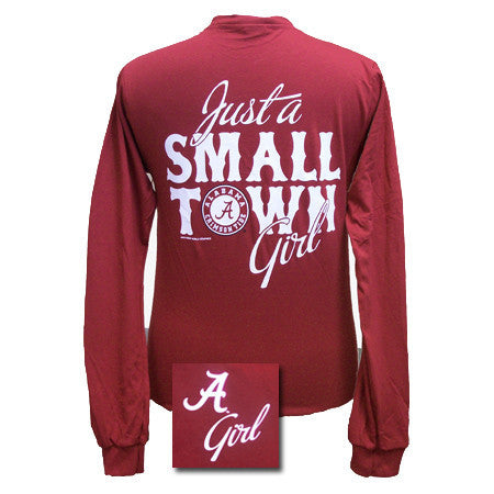Alabama Small Town Girl Long Sleeve Cardinal Red