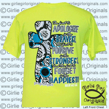 Apologize Hebrews 8:12 - Anvil Neon Yellow (Short Sleeve)