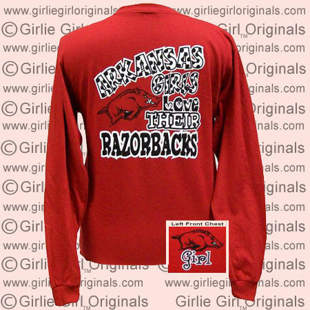 Arkansas T-Shirt: Arkansas Girls (Long Sleeve)