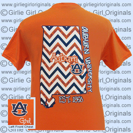 Auburn T-Shirt: State Chevron (Short Sleeve)