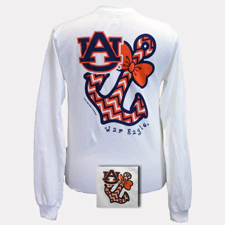 Auburn Bowtie Anchor Longsleeve White