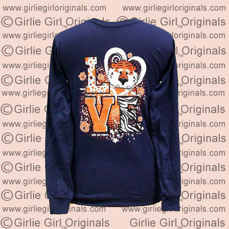 Auburn T-Shirt: LOVE AU (Long Sleeve)