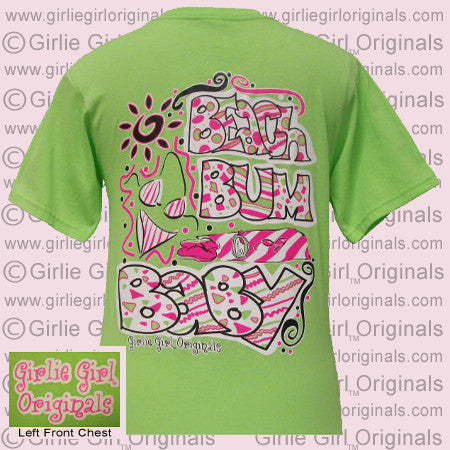 Beach Bum Baby - Lime (Short Sleeve)