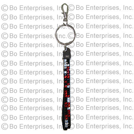 Key chain- Black/Red/Clear