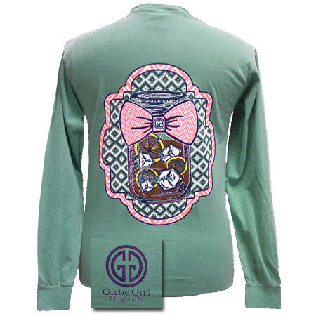 Mason Jar Border Seafoam Long Sleeve Comfort Color