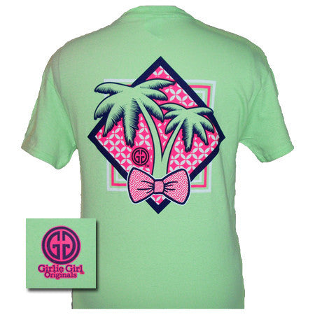 Preppy Palm Tree with Bowtie Mint