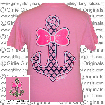 Bowtie Anchor # 3 Delta Neon Pink (Short Sleeve)