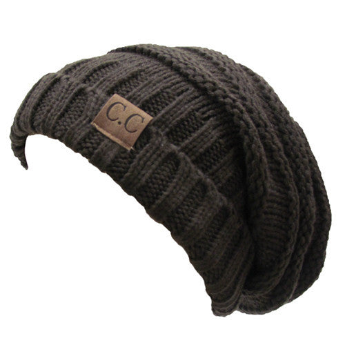 CC-100 SLOUCHY BEANIE BROWN