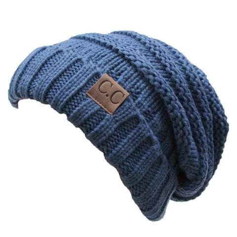 CC-100 SLOUCHY BEANIE DARK DENIM