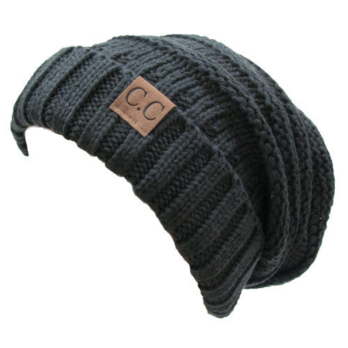 CC-100 SLOUCHY BEANIE MELANGE GREY