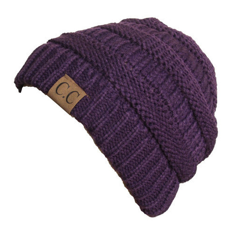 CC20A BEANIE DARK PURPLE