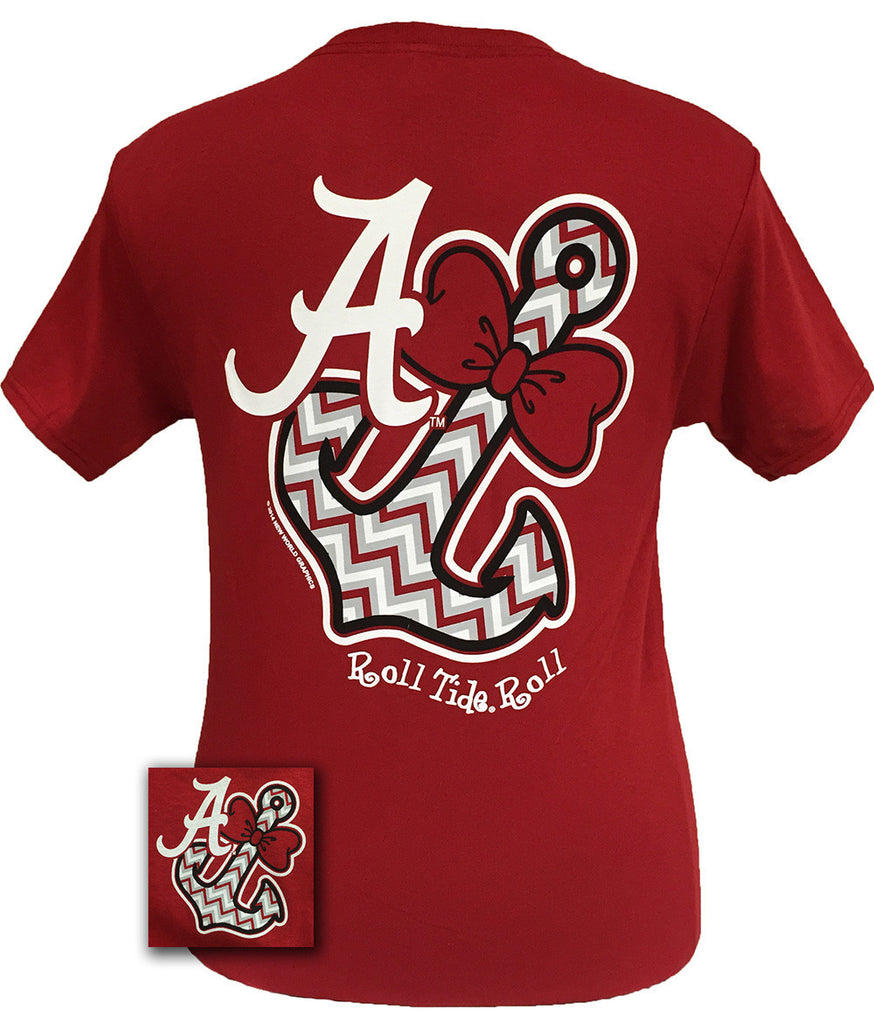 Alabama T-Shirt: AL Bowtie Anchor (Short Sleeve)