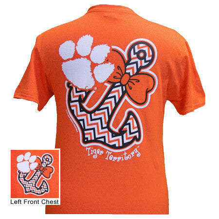 Clemson Bowtie Anchor - Orange with Black (Short Sleeve)