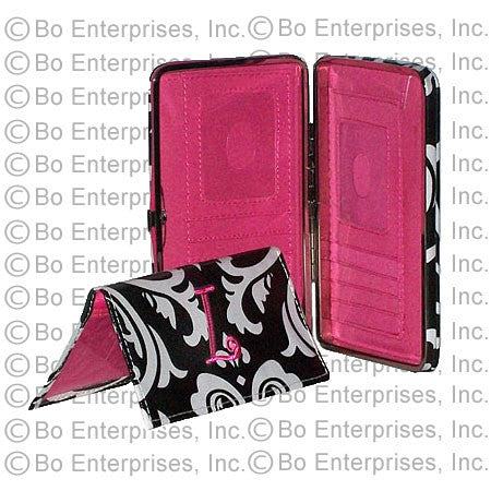 Damask Wallet with Checkbook Holder