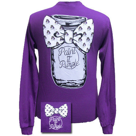 ECU Mason Jar - Purple (Long Sleeve)