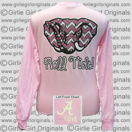 Alabama T-Shirt: Alabama Logo Chevron (Long Sleeve)