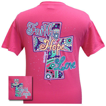 Faith Hope Love Hot Pink