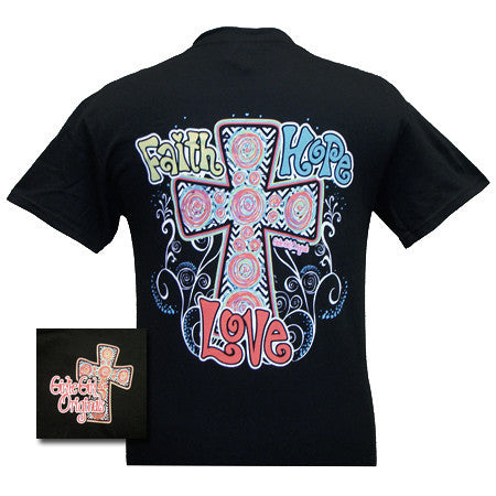 Faith Hope Love # 2 Black  (Short Sleeve)