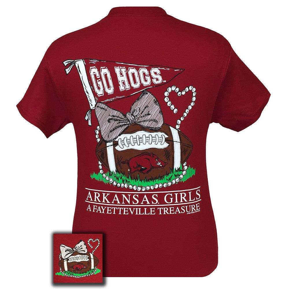 Arkansas Treasure Cardinal Red Short Sleeve