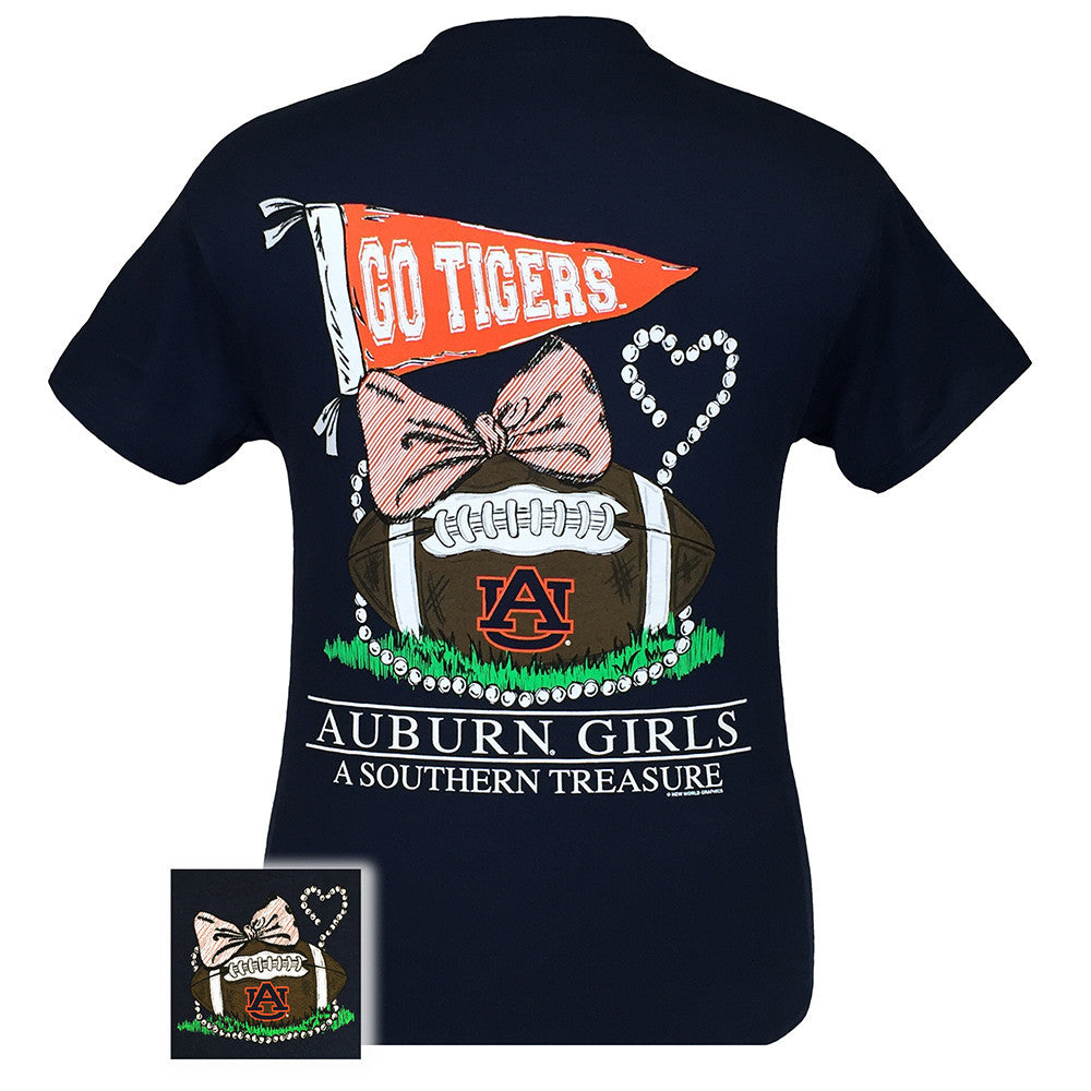 Auburn Treasure Navy Short Sleeve