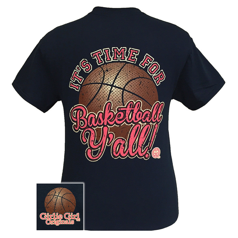 Basketball Y'all - Navy Short Sleeve