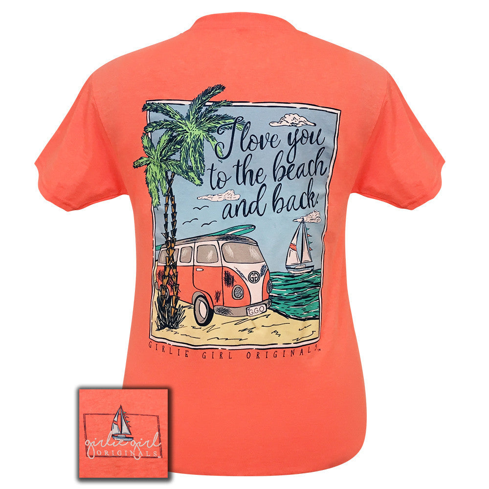 Beach and Back Retro Heather Coral Short Sleeve