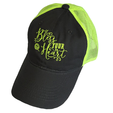 Cap-Bless Your Heart Neon Yellow