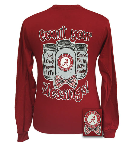 Count Your Blessings Alabama Cardinal Long Sleeve