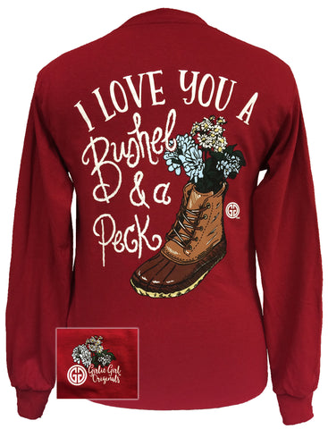 Bushel and a Peck Long Sleeve Cardinal Red