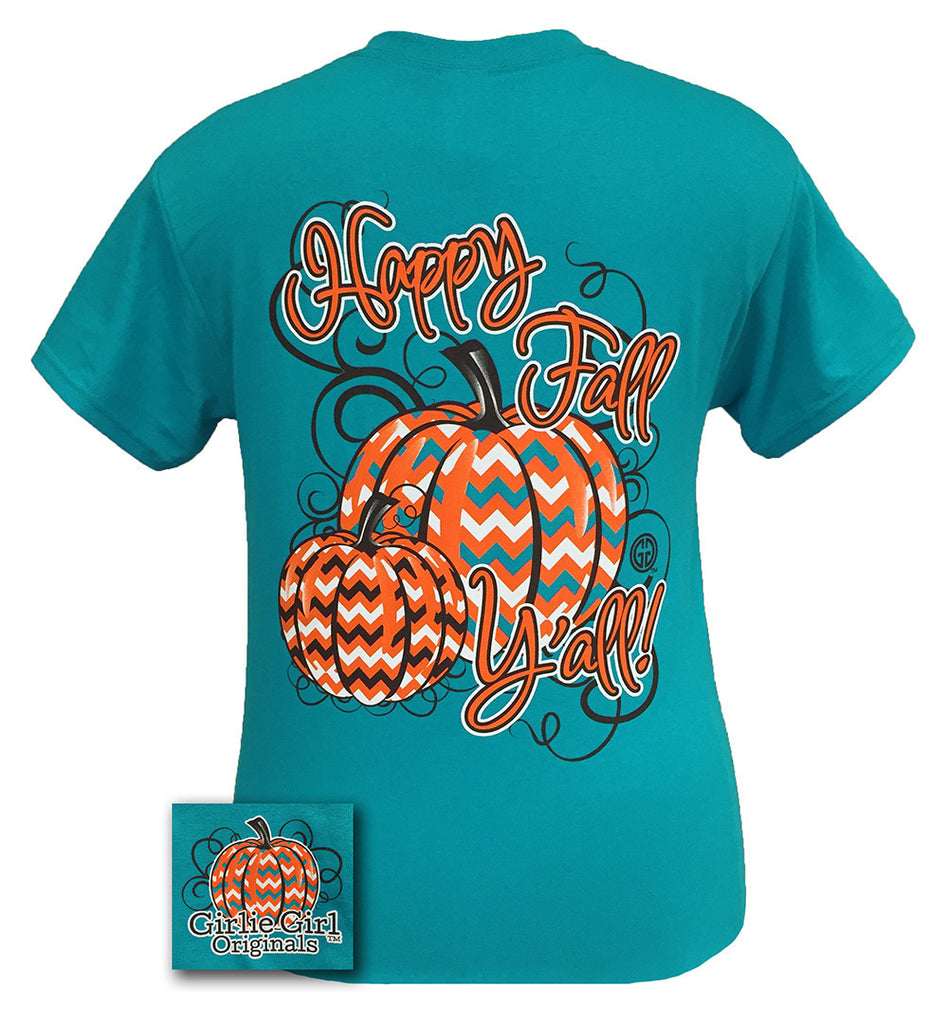 Fall Pumpkin Chevron (Short Sleeve)