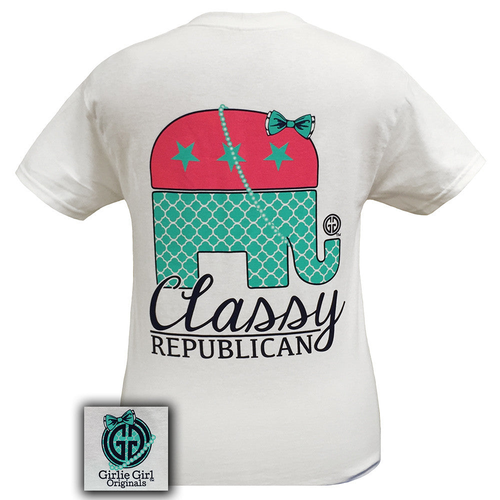 Classy Republican White Short Sleeve