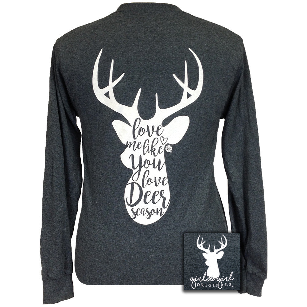 Deer Season Dark Heather Long Sleeve