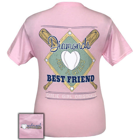 Diamonds Best Friend Classic Pink Short Sleeve