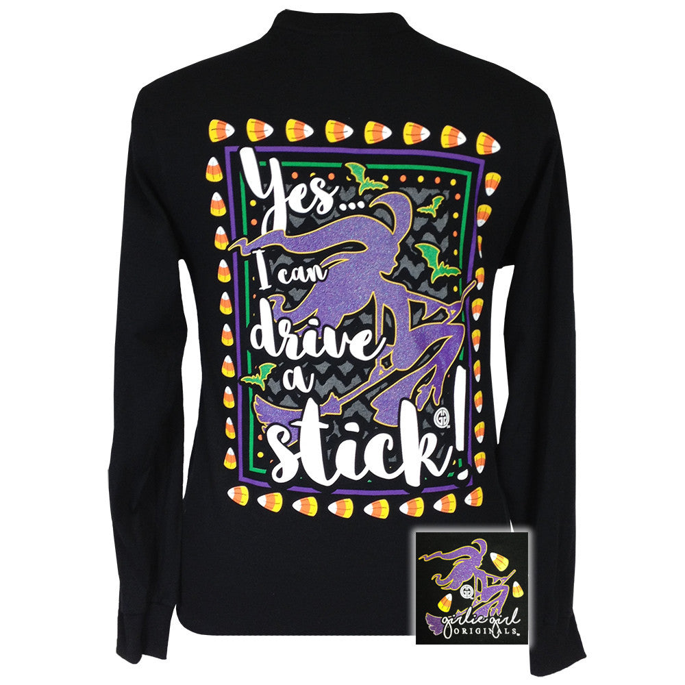 Drive a Stick Black Long Sleeve