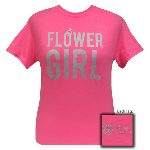 Flower Girl Safety Pink Short Sleeve