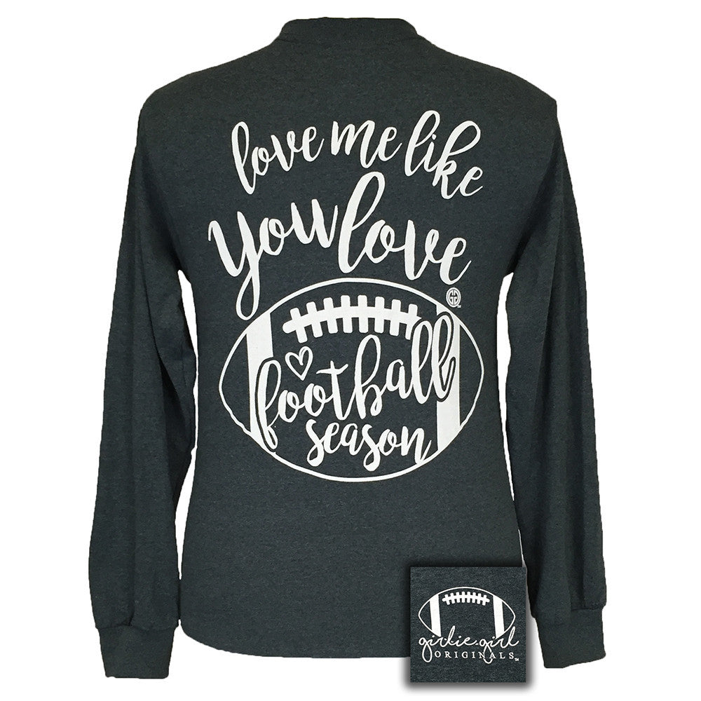 Football Season Dark Heather Long Sleeve